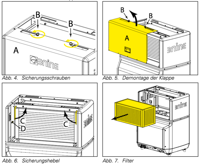 tausch des hepa-filters