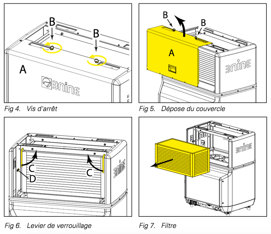 remplacement filtre HEPA